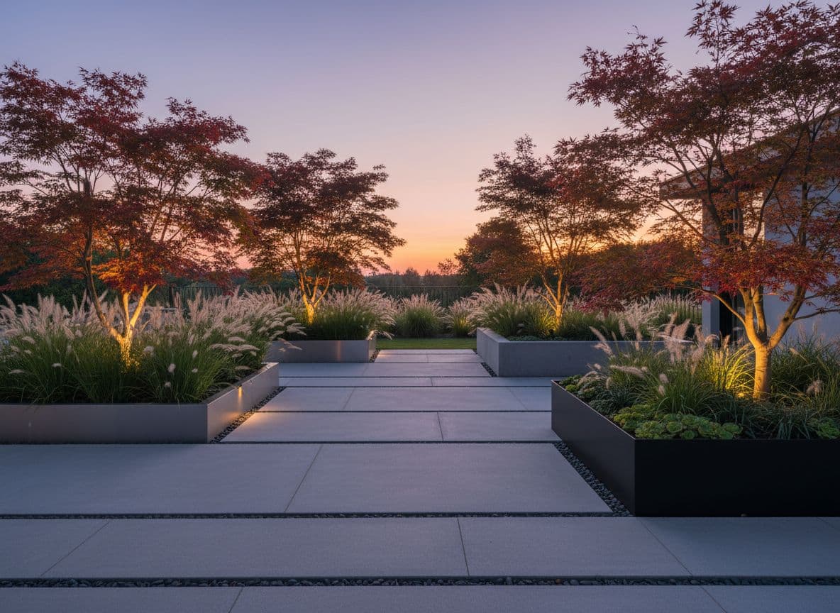 Moderner Garten mit KI – Beispiel mit FlorAI KI Gartengestaltung