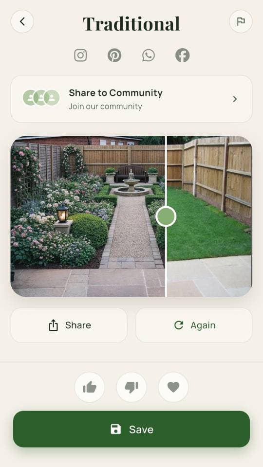 FlorAI KI Gartengestaltung App – Gartenfoto im Smartphone hochladen und KI Gartendesign starten