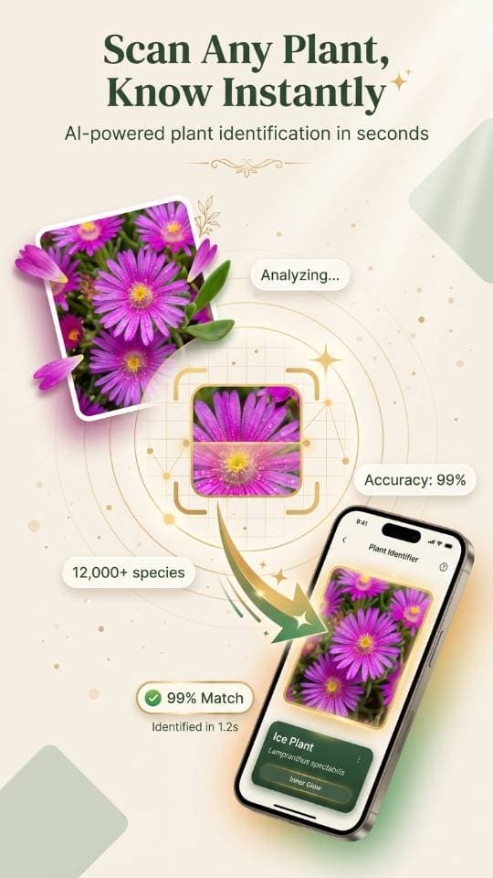 FlorAI Web App – KI Gartenplaner Vorher-Nachher